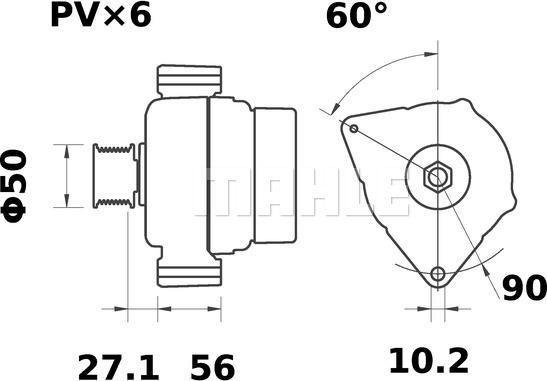 MAHLE MG 2 - Alternatore autozon.pro