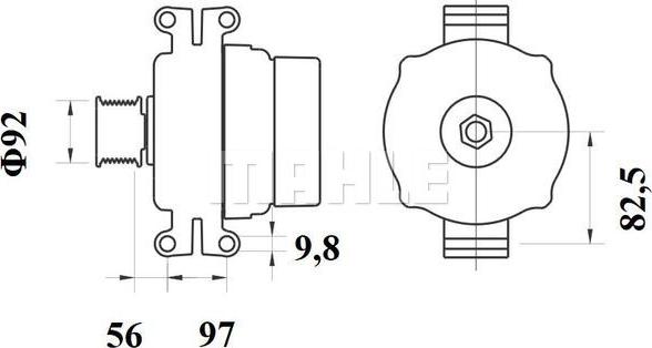 MAHLE MG 799 - Alternatore autozon.pro