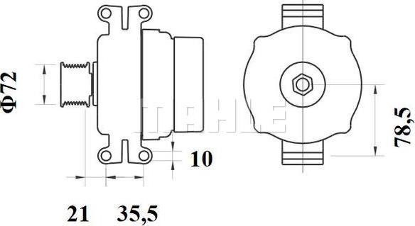 MAHLE MG 798 - Alternatore autozon.pro