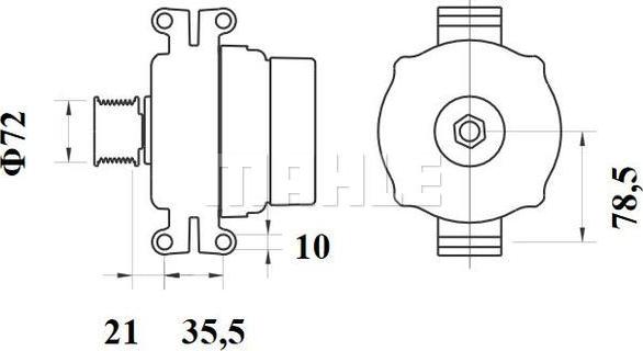 MAHLE MG 797 - Alternatore autozon.pro