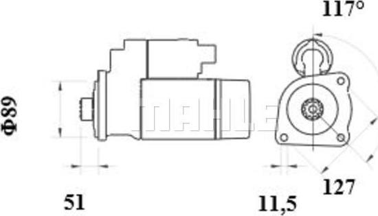 MAHLE MS 948 - Motorino d'avviamento autozon.pro