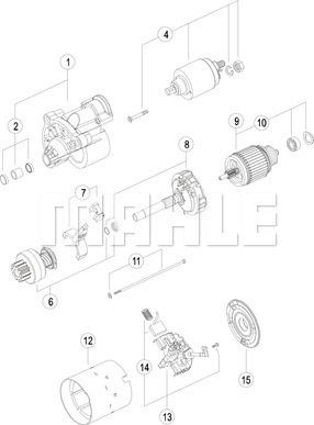 MAHLE MS 455 - Motorino d'avviamento autozon.pro