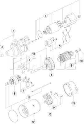 MAHLE MS 403 - Motorino d'avviamento autozon.pro