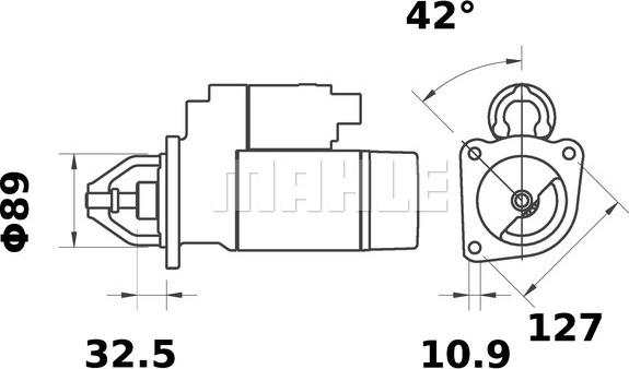 MAHLE MS 403 - Motorino d'avviamento autozon.pro