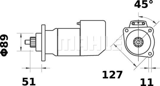 MAHLE MS 573 - Motorino d'avviamento autozon.pro