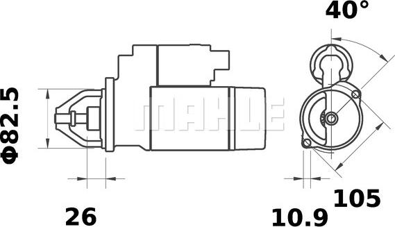 MAHLE MS 641 - Motorino d'avviamento autozon.pro