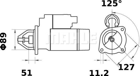 MAHLE MS 141 - Motorino d'avviamento autozon.pro