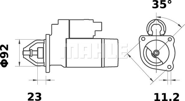 MAHLE MS 129 - Motorino d'avviamento autozon.pro