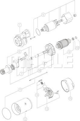 MAHLE MS 176 - Motorino d'avviamento autozon.pro