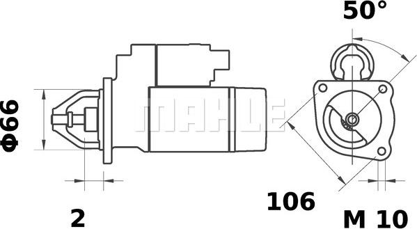 MAHLE MS 17 - Motorino d'avviamento autozon.pro