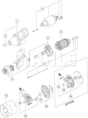 MAHLE MS 86 - Motorino d'avviamento autozon.pro