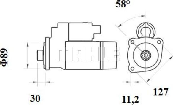 MAHLE MS 889 - Motorino d'avviamento autozon.pro