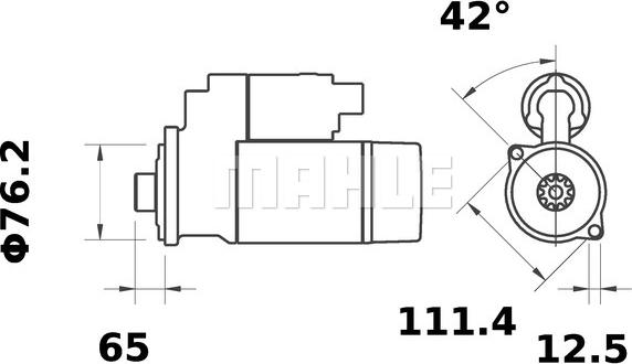 MAHLE MS 38 - Motorino d'avviamento autozon.pro