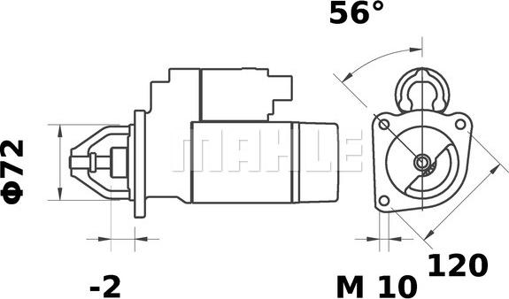 MAHLE MS 32 - Motorino d'avviamento autozon.pro