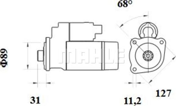 MAHLE MS 779 - Motorino d'avviamento autozon.pro