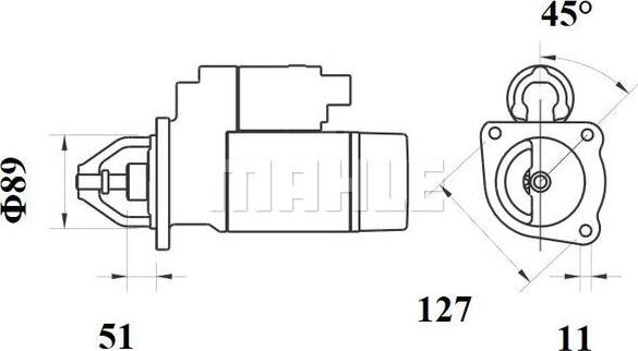 MAHLE MS 774 - Motorino d'avviamento autozon.pro