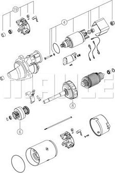 MAHLE MS 774 - Motorino d'avviamento autozon.pro