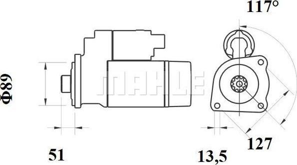 MAHLE MS 775 - Motorino d'avviamento autozon.pro