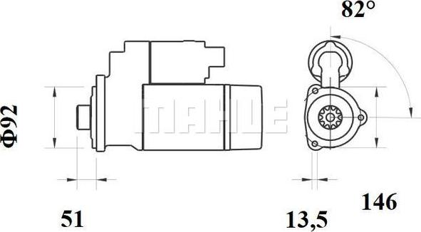 MAHLE MS 776 - Motorino d'avviamento autozon.pro