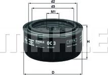 MAHLE OC 3 - Filtro olio autozon.pro