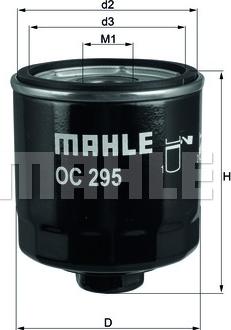 MAHLE OC 295 - Filtro olio autozon.pro