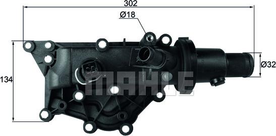 MAHLE TH 60 89 - Termostato, Refrigerante autozon.pro