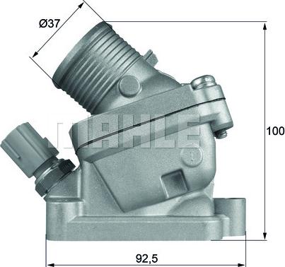 MAHLE TH 36 90D - Termostato, Refrigerante autozon.pro