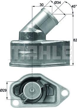 MAHLE TI 9 87 - Termostato, Refrigerante autozon.pro