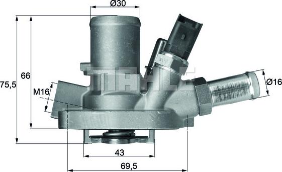 MAHLE TI 147 80 - Termostato, Refrigerante autozon.pro