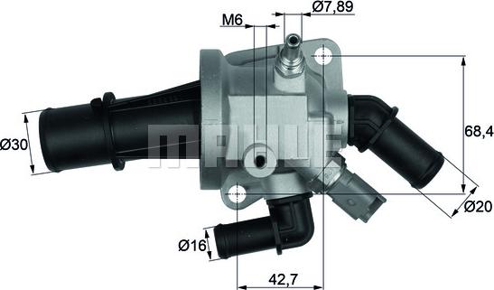 MAHLE TI 164 88 - Termostato, Refrigerante autozon.pro