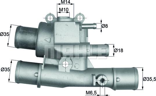 MAHLE TI 124 88 - Termostato, Refrigerante autozon.pro