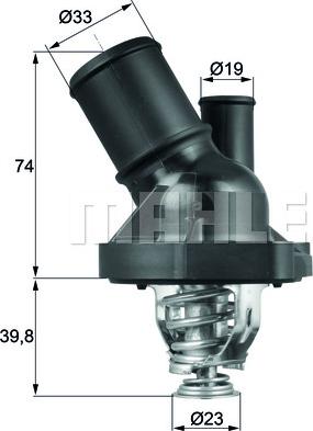 MAHLE TI 200 90 - Termostato, Refrigerante autozon.pro