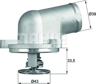 MAHLE TI 207 87D - Termostato, Refrigerante autozon.pro