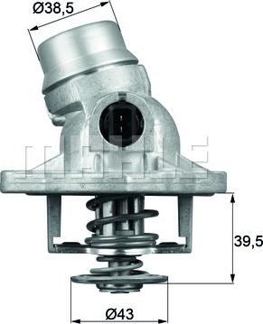 MAHLE TM 12 105 - Termostato, Refrigerante autozon.pro