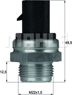 MAHLE TSW 12D - Termocontatto, Ventola radiatore autozon.pro