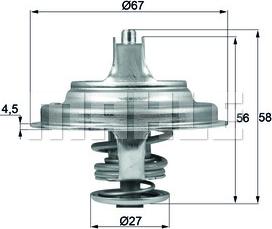 MAHLE TX 97 79D - Termostato, Refrigerante autozon.pro