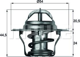 MAHLE TX 4 75D - Termostato, Refrigerante autozon.pro