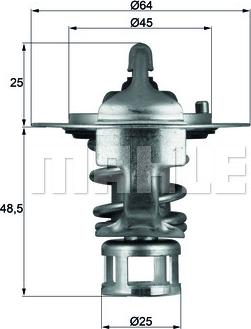 MAHLE TX 65 82 - Termostato, Refrigerante autozon.pro