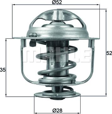 MAHLE TX 165 88D - Termostato, Refrigerante autozon.pro