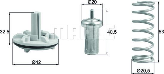 MAHLE TX 183 80D - Termostato, Refrigerante autozon.pro