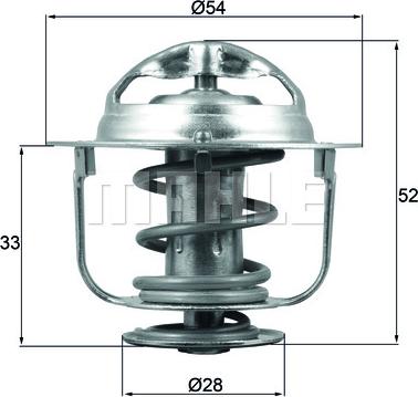 MAHLE TX 176 82D - Termostato, Refrigerante autozon.pro