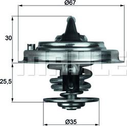 MAHLE TX 30 87D - Termostato, Refrigerante autozon.pro