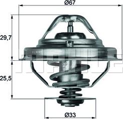 MAHLE TX 38 80D - Termostato, Refrigerante autozon.pro