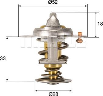 MAHLE TX 327 92D - Termostato, Refrigerante autozon.pro