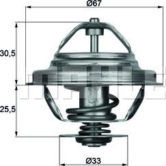 MAHLE TX 27 71D - Termostato, Refrigerante autozon.pro