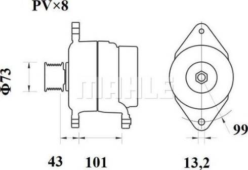 MAHLE 11203573 - Alternatore autozon.pro