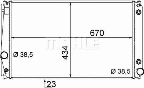 MAHLE CR 1728 000S - Radiatore, Raffreddamento motore autozon.pro