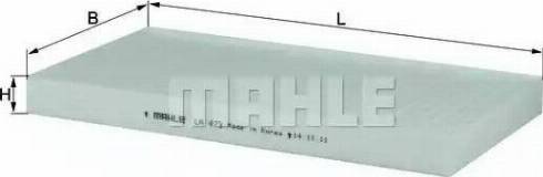 MAHLE LA 473 - Filtro, Aria abitacolo autozon.pro