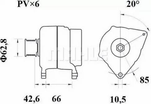 MAHLE MG 422 - Alternatore autozon.pro