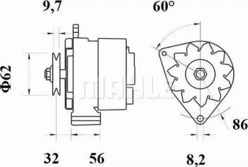 MAHLE MG 522 - Alternatore autozon.pro